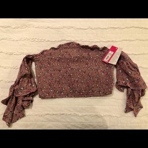 Girls Flowered Croptop